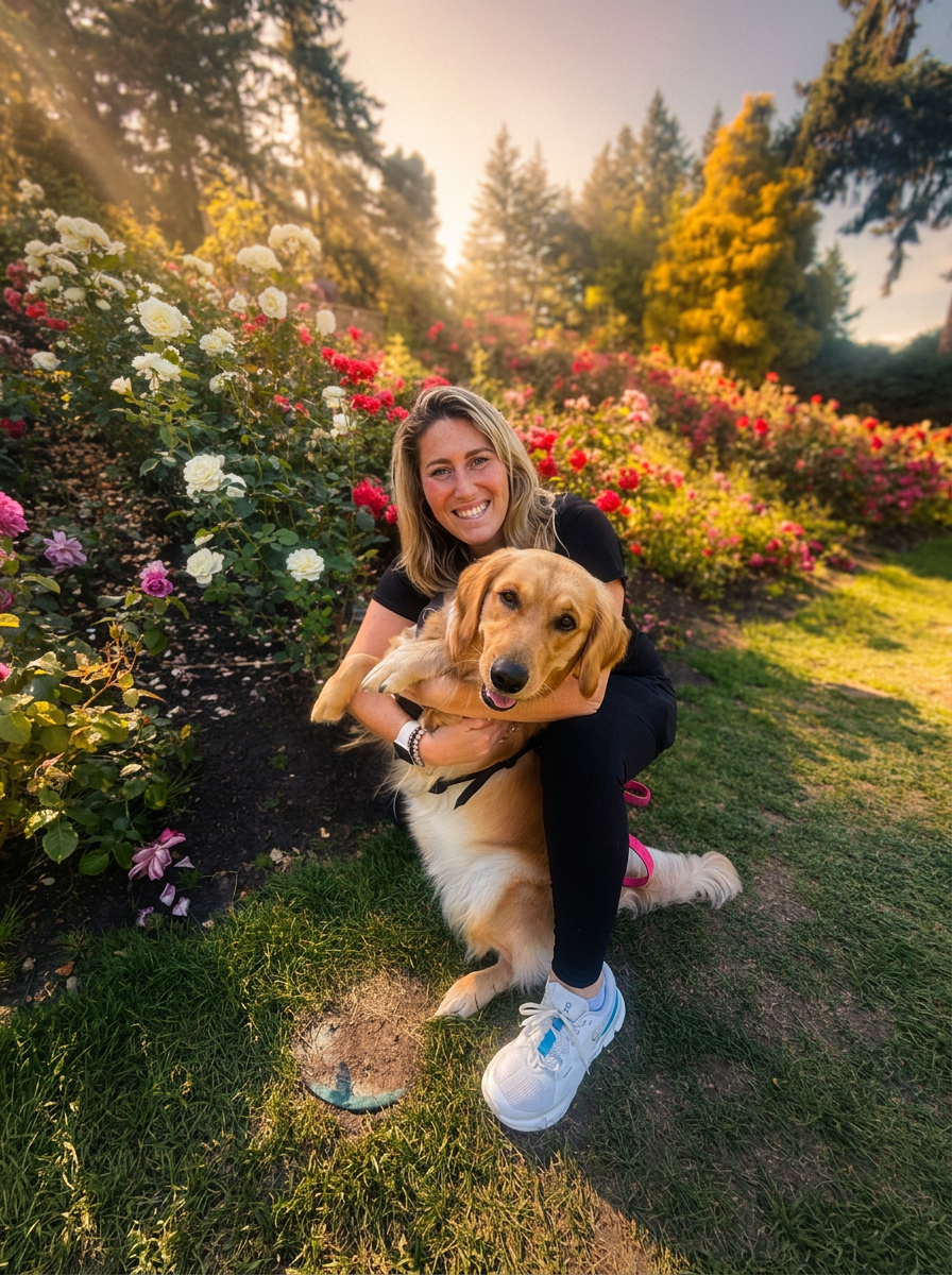 Zoë the golden retriever